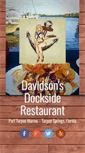 Mobile Screenshot of davidsonsdockside.com